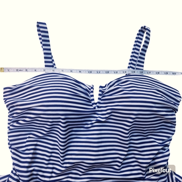 George One-piece Navy Stripe Swimsuit - Picture 3 of 3